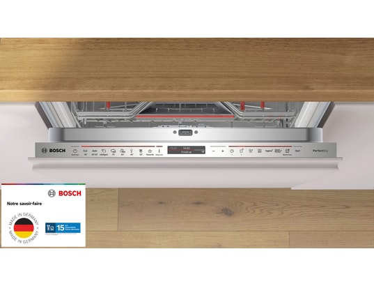 BOSCH - Lave vaisselle tout integrable 60 cm SMV8YCX02E, Série 8, Zeolith, TimeLight
