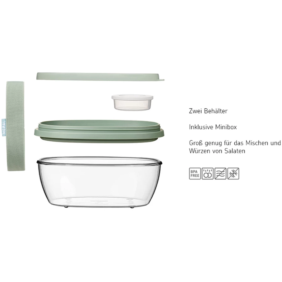 Mepal Lunchbox Duo Ellipse 825 + 600 ml hellblau
