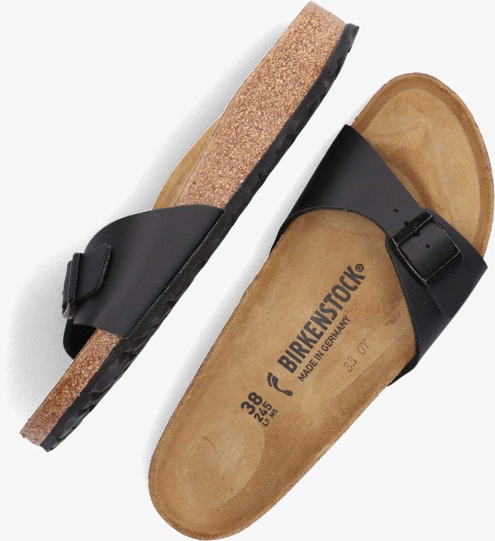 BIRKENSTOCK zwarte birkenstock slippers madrid