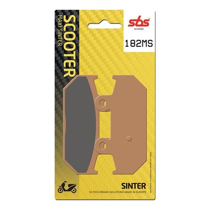 Plaquettes de freins SBS 182MS Sinter Métal Fritté Arrière