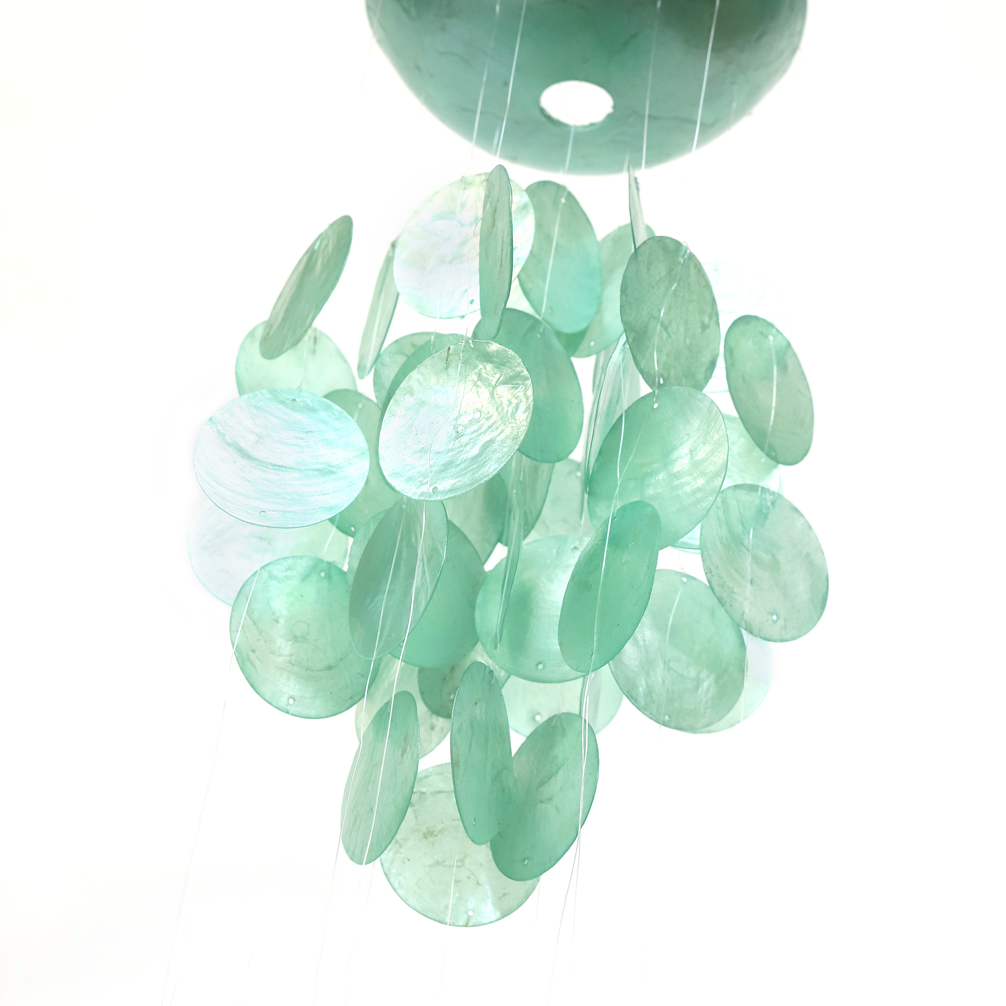 Windspiel 'Cup', Perlmutt grün, H ca. 60 cm, Ø  ca. 20 cm günstig bestellen