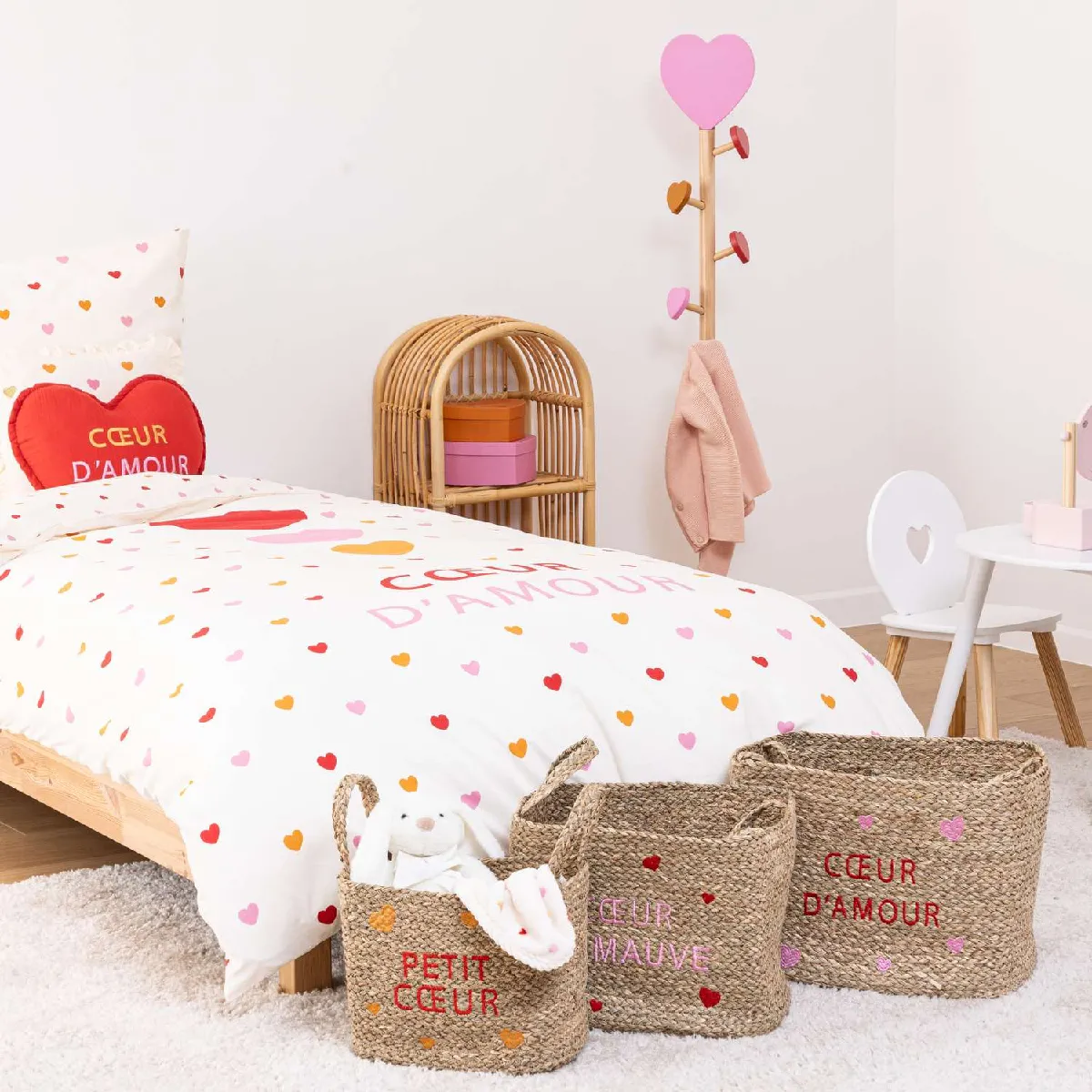 Atmosphera, Createur D'Interieur Atmosphera Lot de paniers en osier - Beige - Set 3 pièces