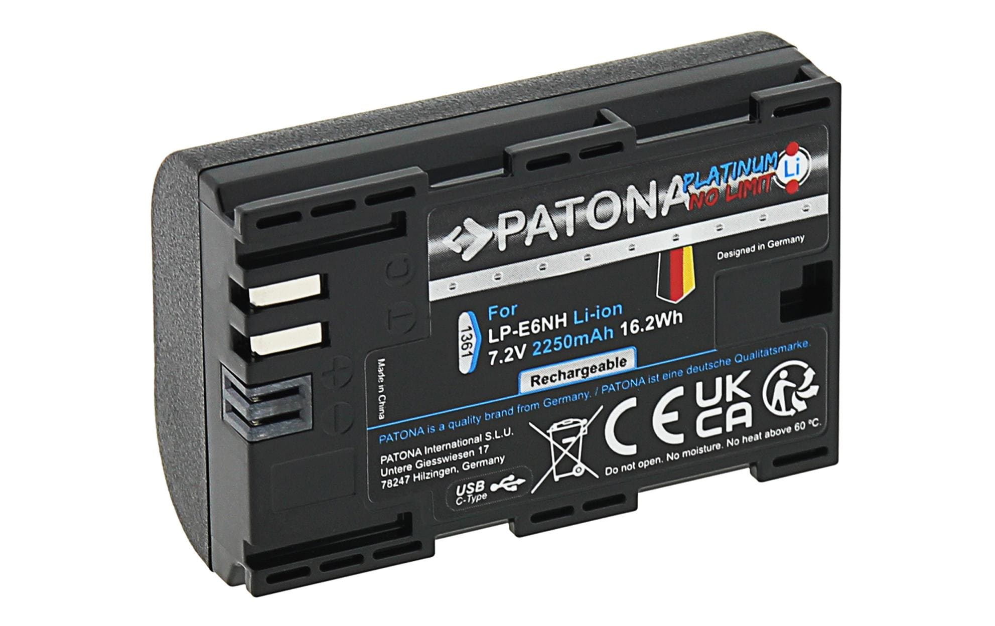 Platinum Akku für Canon EOS R5 Mark IIPlatinum Batteriesatz für Canon