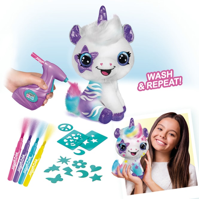 Airbrush Plüsch Einhorn - Style 4 ever
