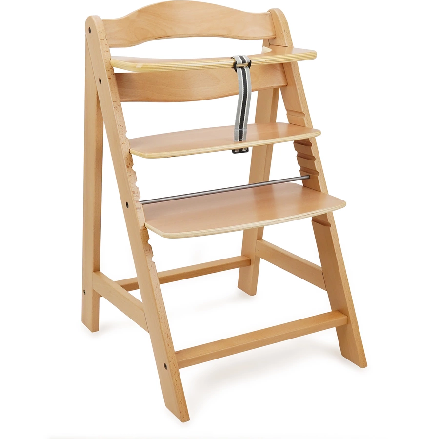 509 Crew SKY Hochstuhl natur inkl. Bouncer stone white