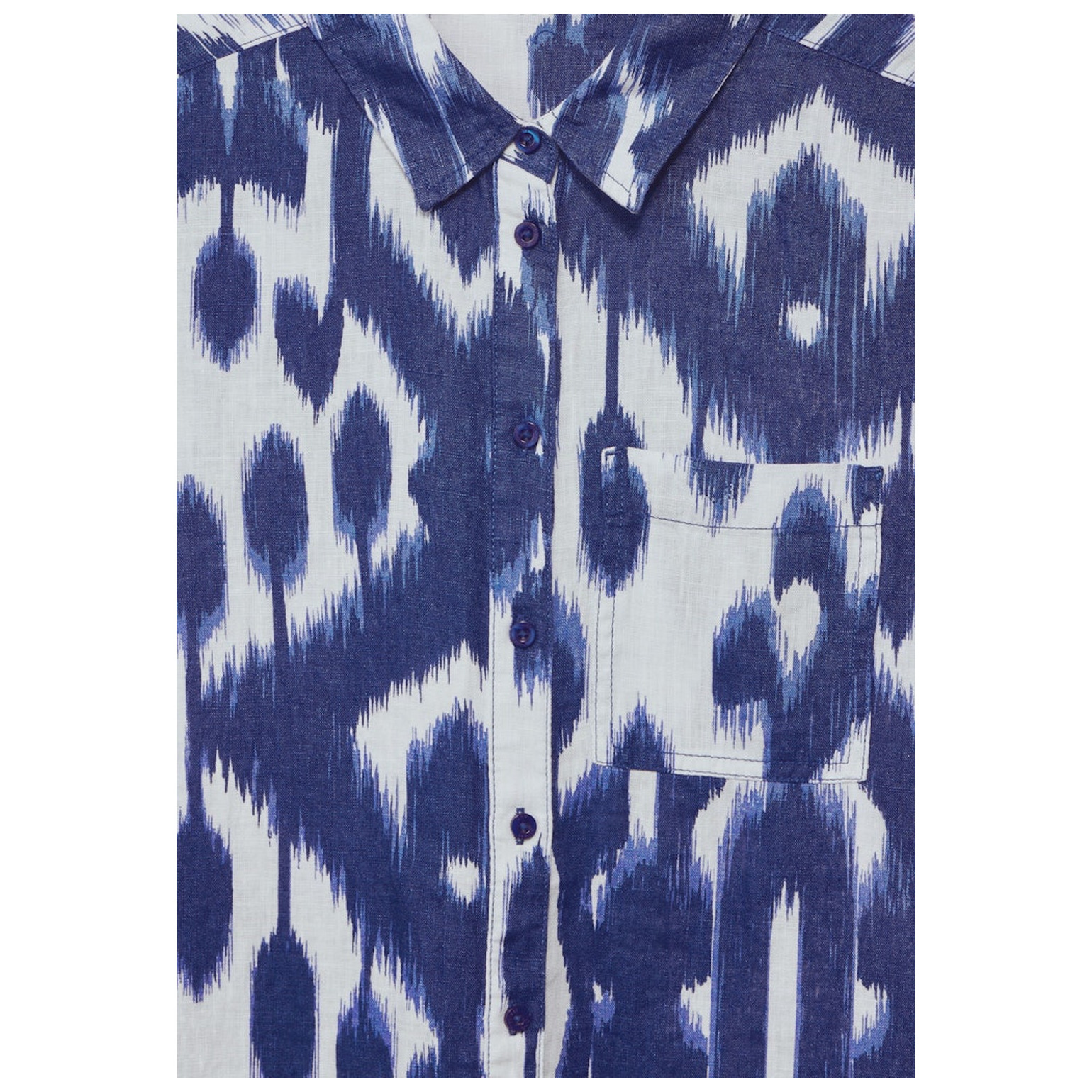 Street One LS_AOP Linen Shirt Dress