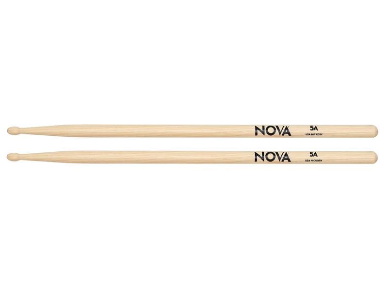 Vic Firth Drumsticks NO5A by Vic Firth 5A – 1 Paar Stabile Drumsticks aus Hickory-Holz