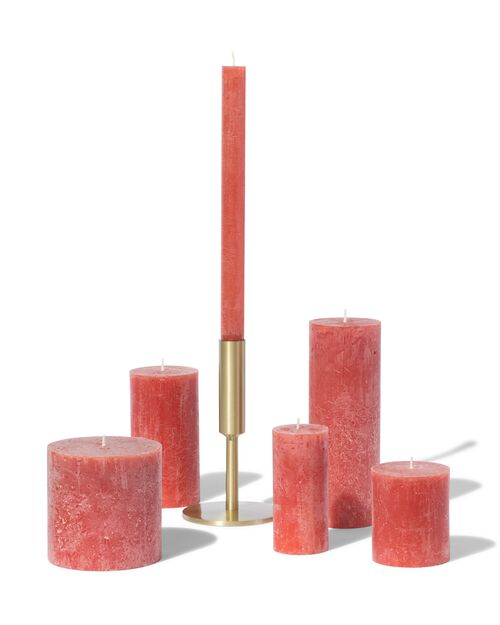 bougies rustiques marron clair