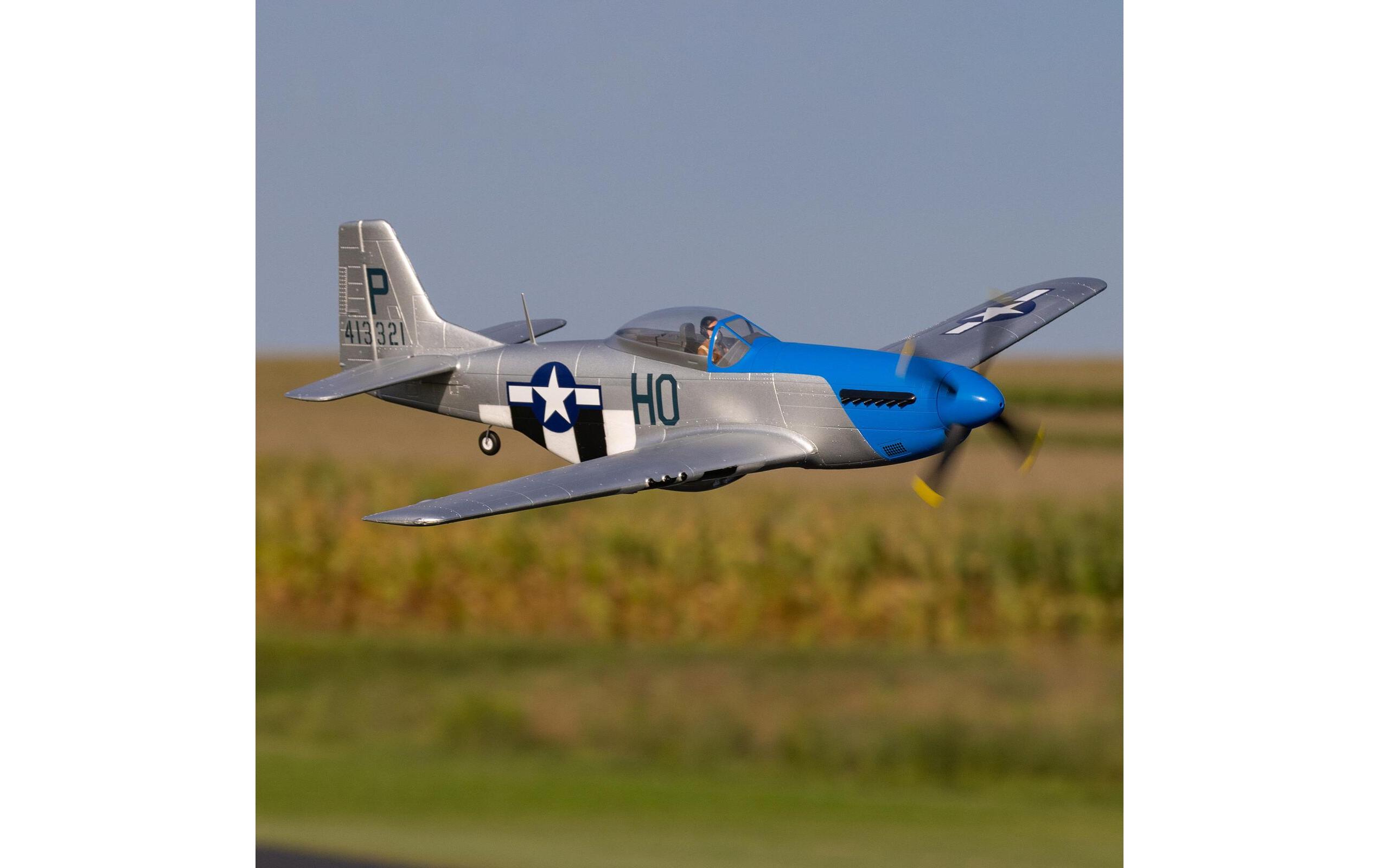 Warbird P-51D Mustang 1200 mm BNF Basic<br>Mustang «Cripes A’Mighty 3rd» Scale Warbird mit Spektrum Komponenten