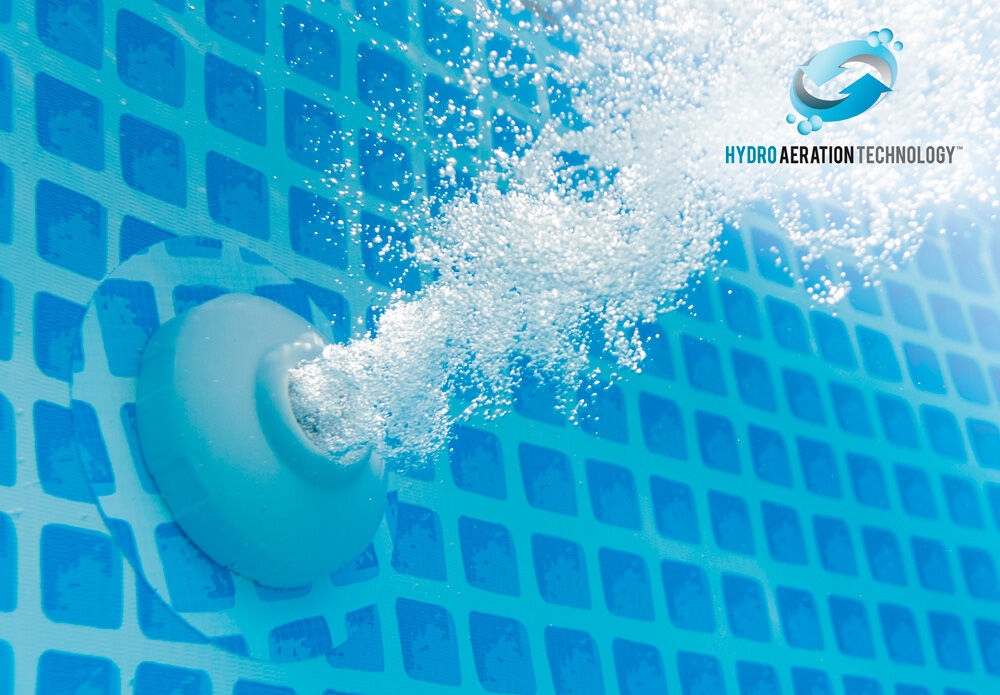 Intex Frame Pool - Zwembad set - Grijs - 107x244x488 cm