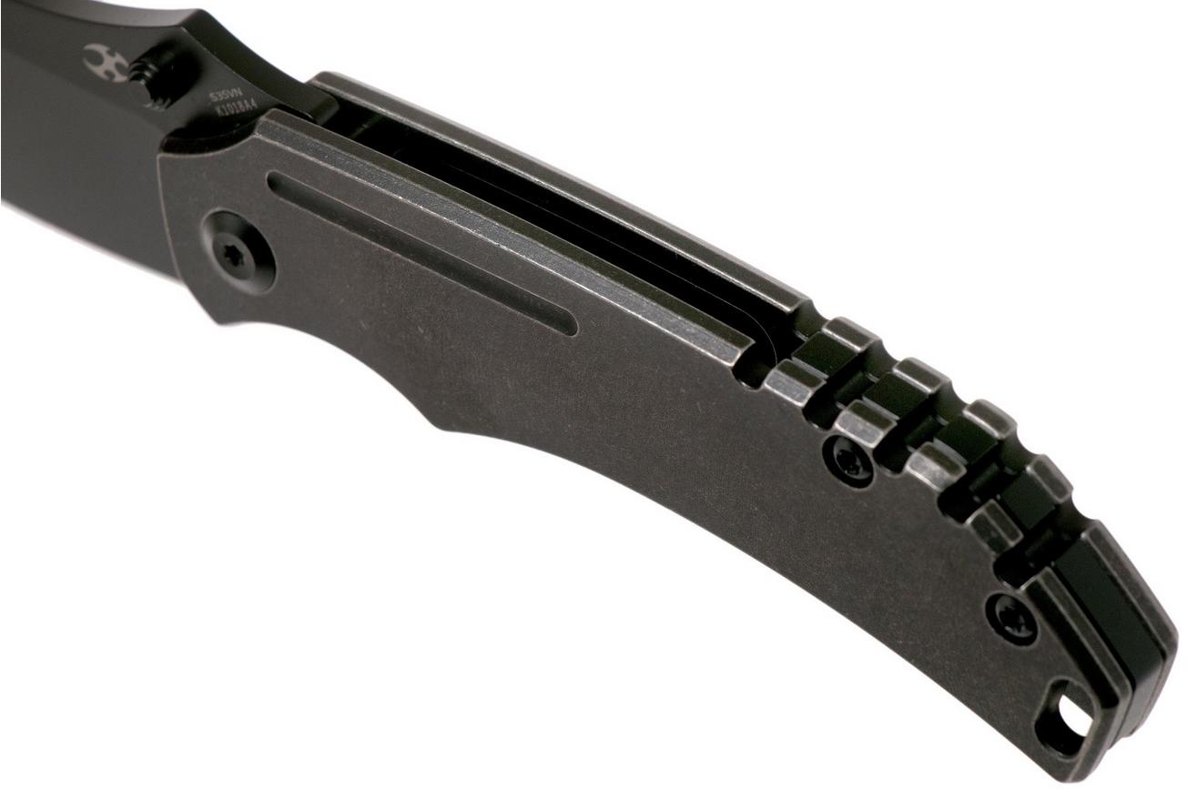 Kansept Pelican EDC K1018A4 Sheepsfoot, Black Titanium, Kmaxrom design
