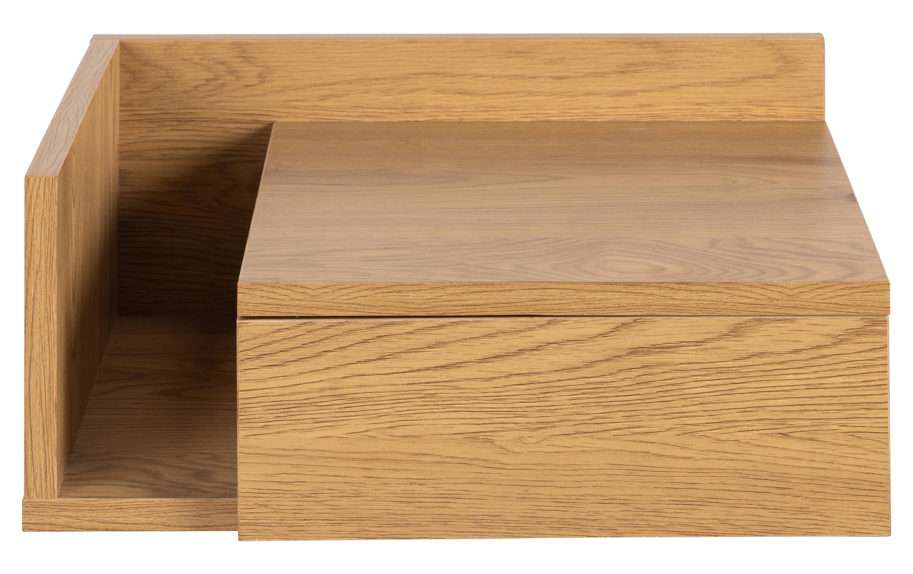 Nachttisch Ashlan 40 cm x 16.5 cm, NatureNachtkommode