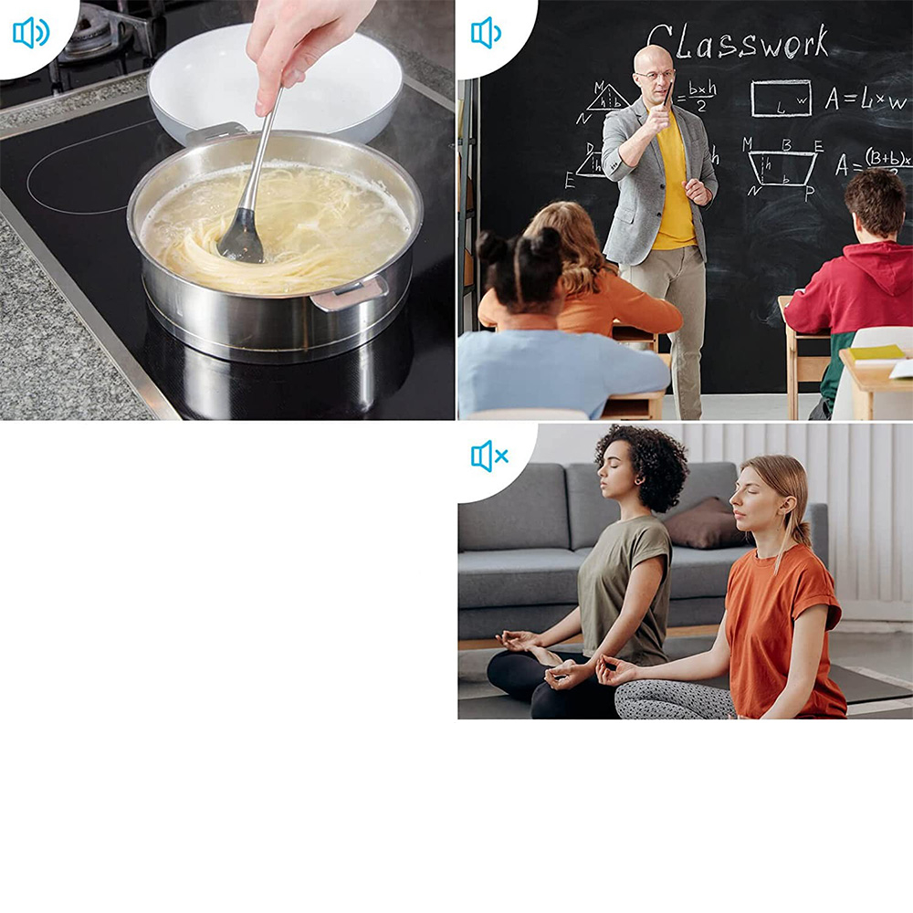 (Ø75mm) Digitaler Smart Timer Countdown Wecker Stoppuhr Time Manager mit LED Display (Batteriebetrieben) - Schwarz