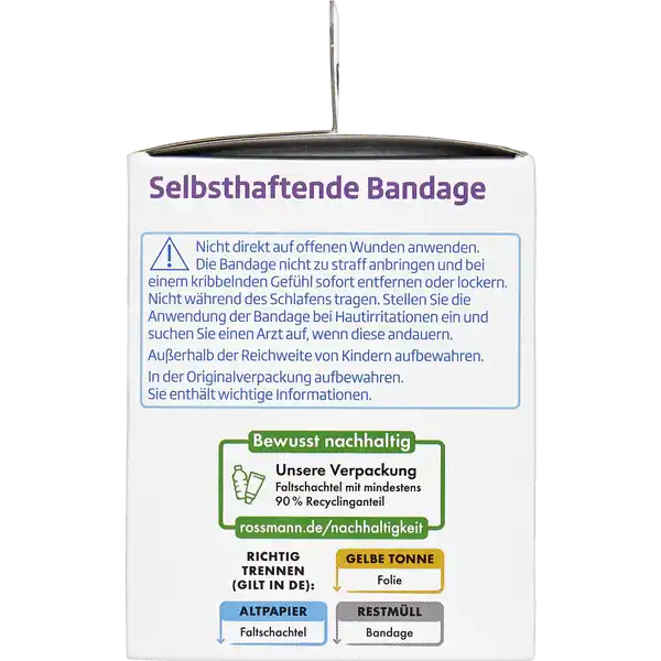 Selbsthaftende Bandage