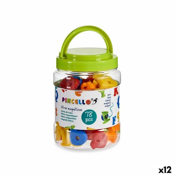 Bokstaver Pincello MA7797-78 Plast Magnet Flerfarget