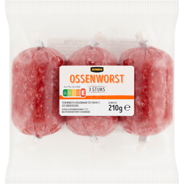 Jumbo Ossenworst 3 x 70 g