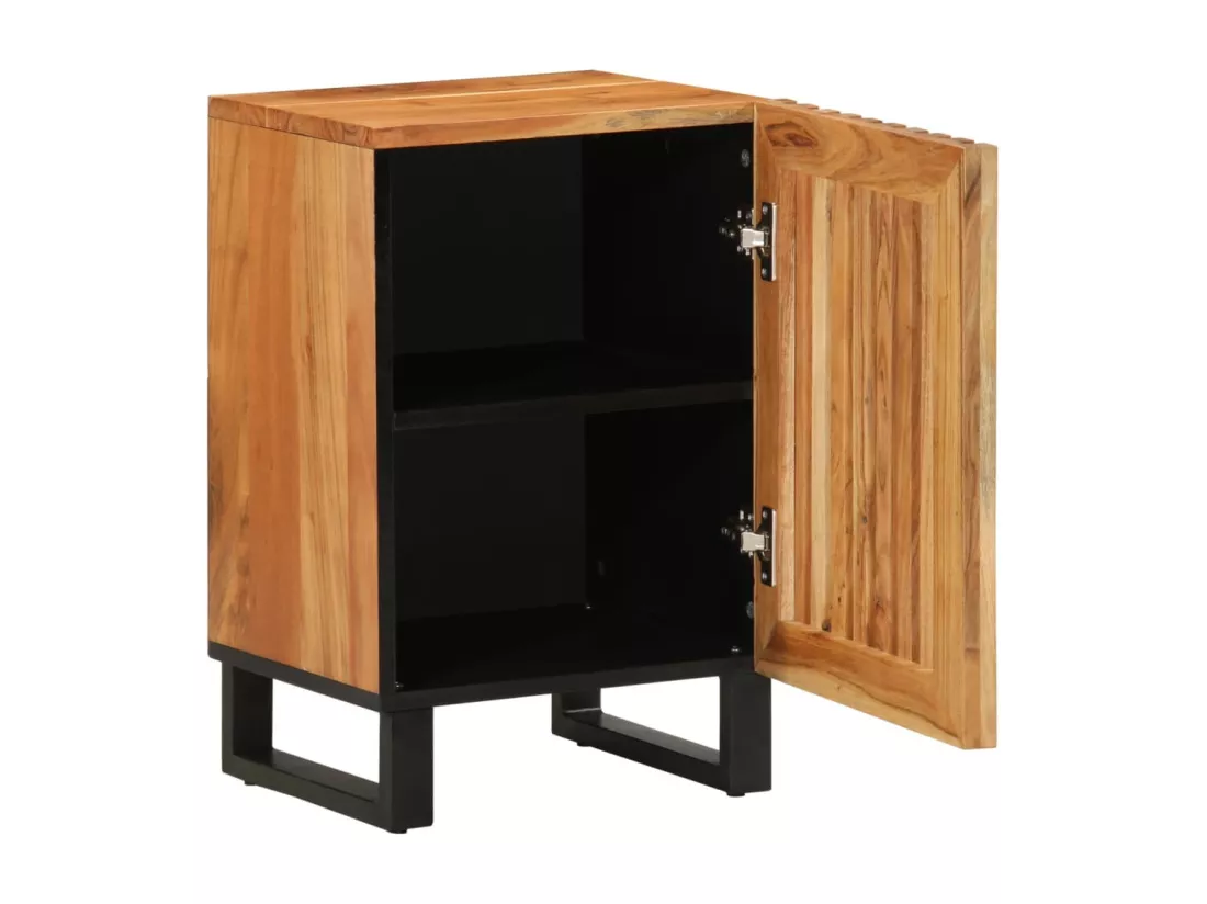 Armoire de salle de bain 38x34x58 cm bois massif d'acacia