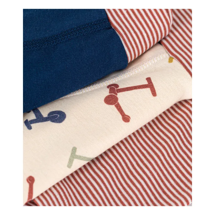 Petit Bateau Lot 3 Boxers Trotinettes | Beige