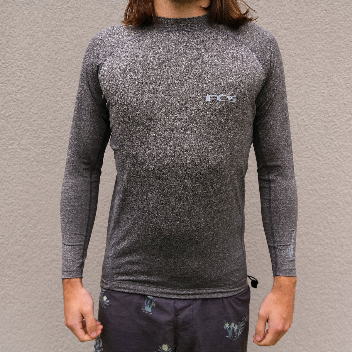 FCS Essential LS Rash Vest / Lycra Solaire - Tranquil Blue Tranquil Blue