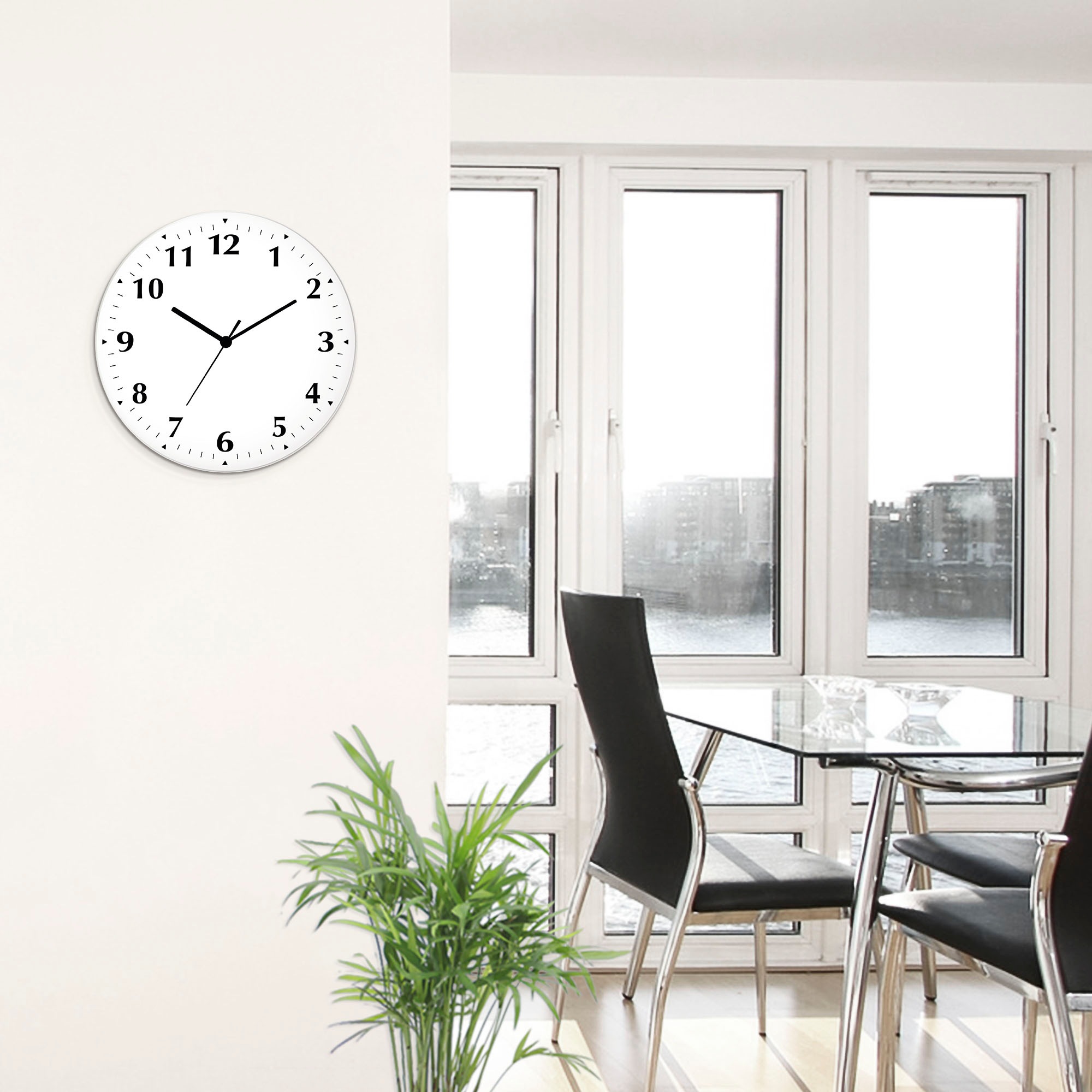 Artland Wanduhr »Trendfarben« wahlweise mit  Quarz- oder Funkuhrwerk, lautlos ohne Tickgeräusche