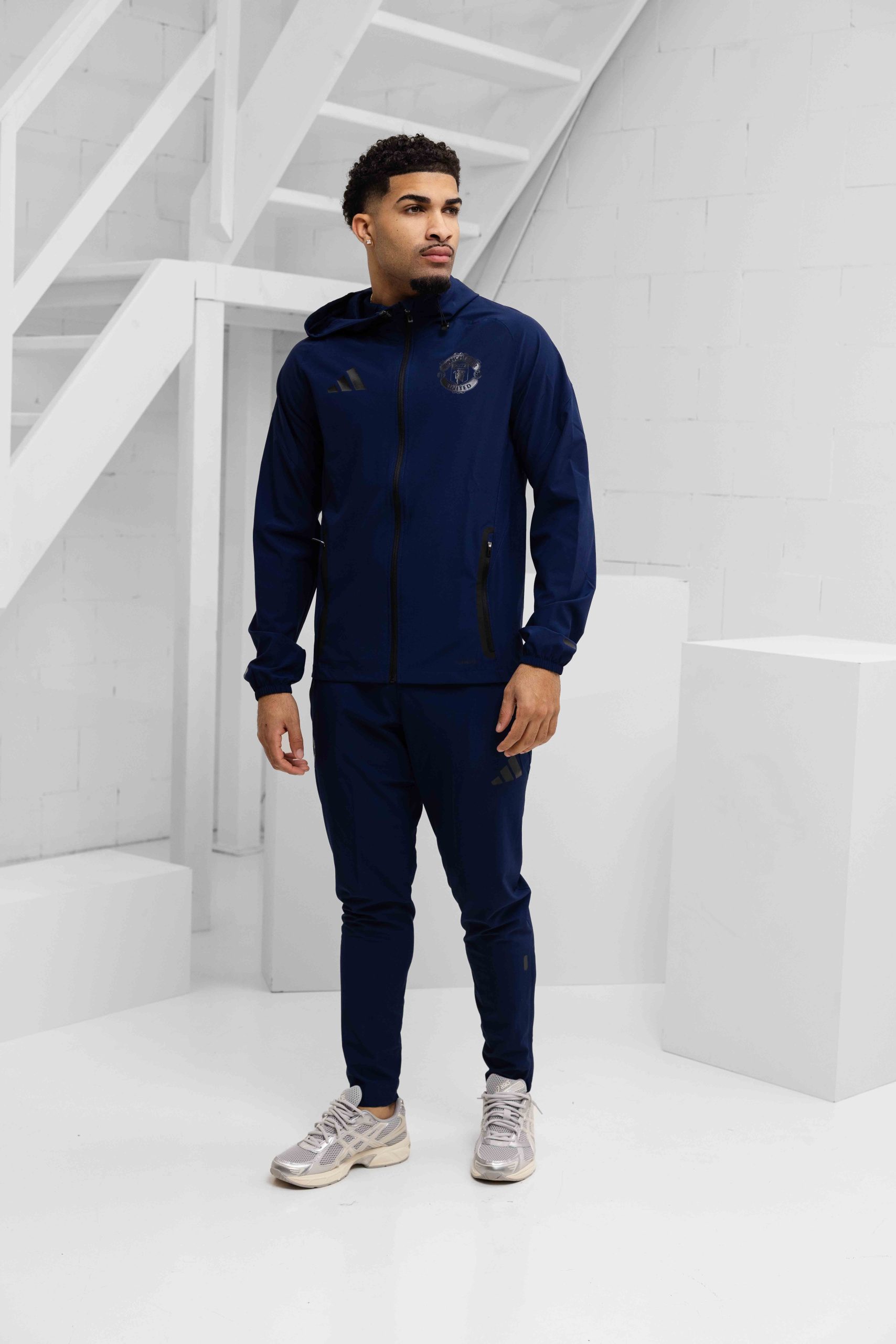 Manchester United Vis Tech Trainingspak Heren Donkerblauw