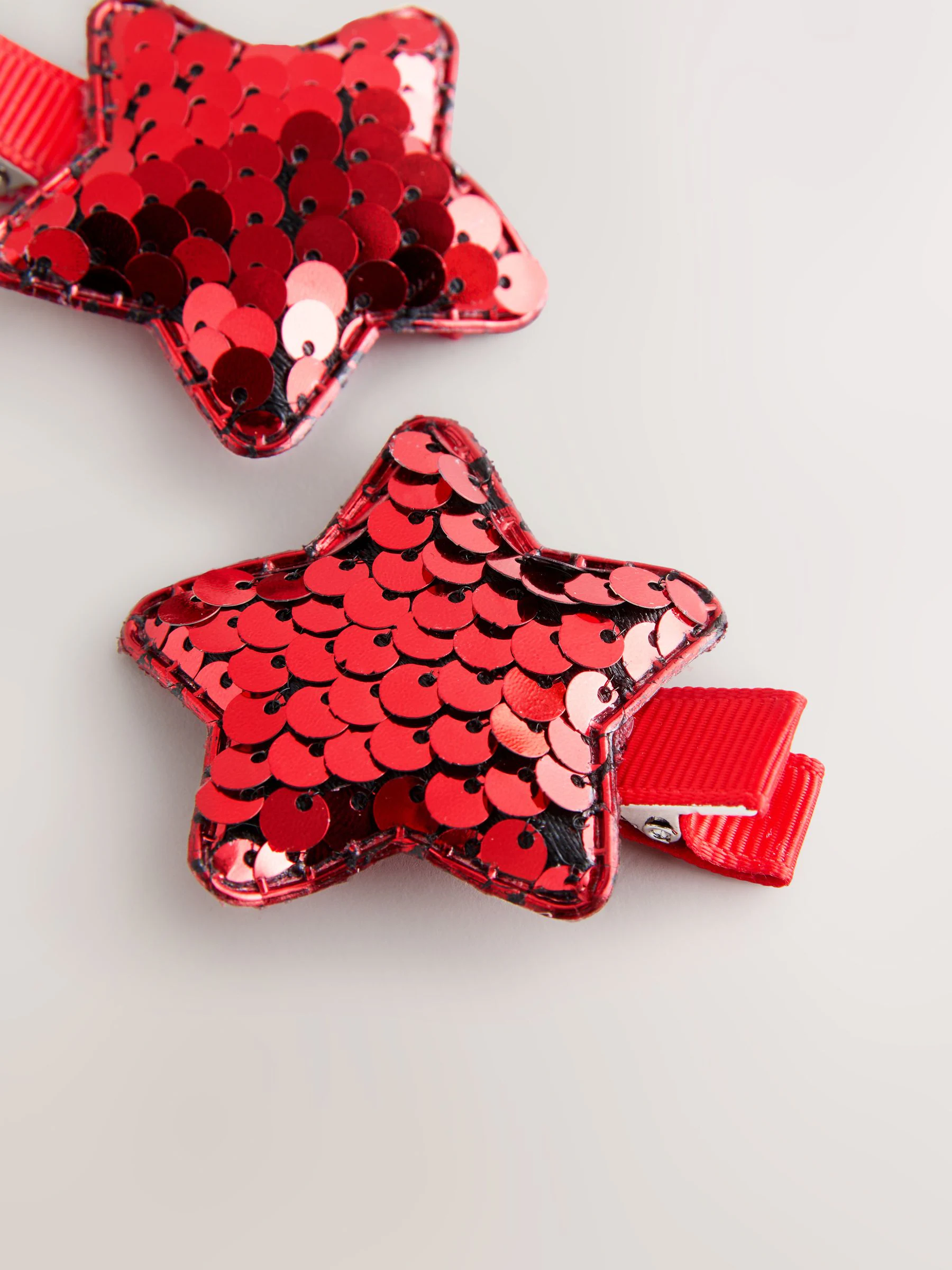 Rood - Kerstmis Ster Pailletten Haarspelden