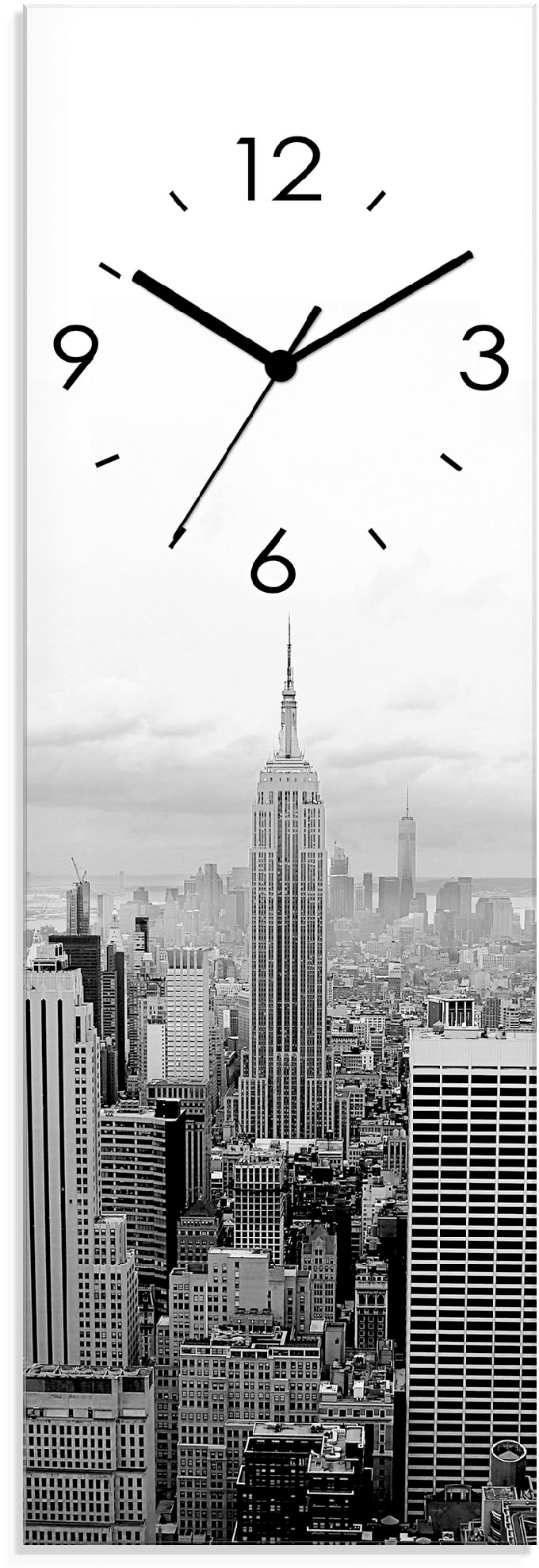 Artland Wanduhr »Skyline Manhattan« wahlweise mit  Quarz- oder Funkuhrwerk, lautlos ohne Tickgeräusche