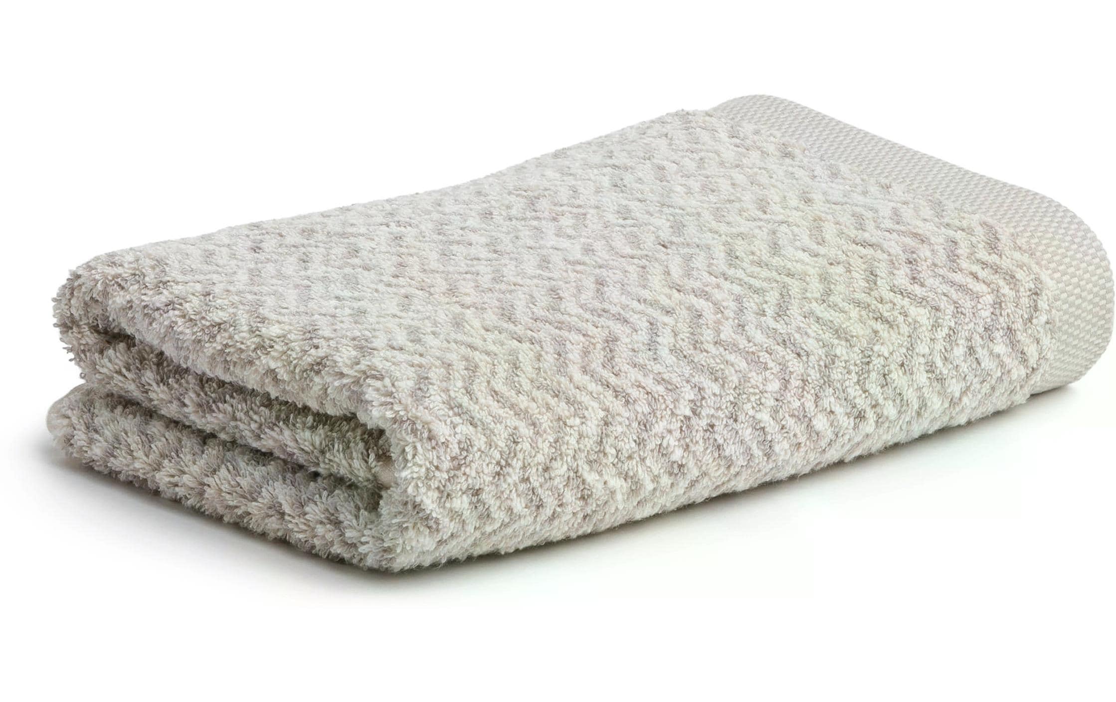 Möve Handtuch »Brooklyn 50 x 100 cm, Beige/Weiss«