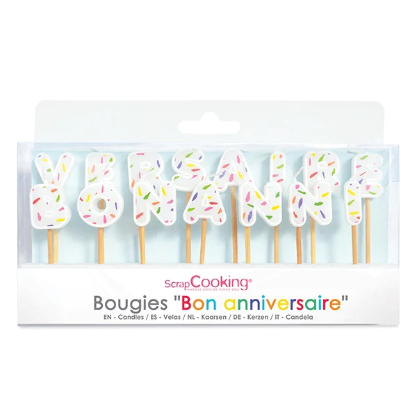 Bougies Bon anniversaire Scrapcooking