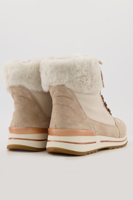 Ara Leder-Boots, Webfell-Futter, Komfortweite