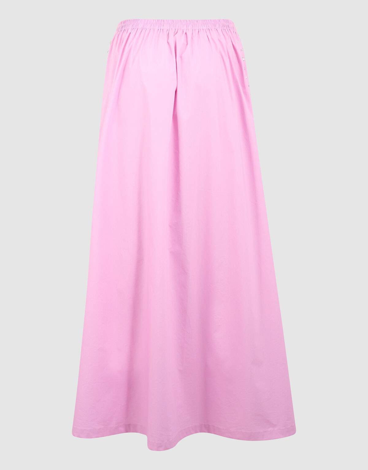 Poplin Studs Maxi Rok Roze
