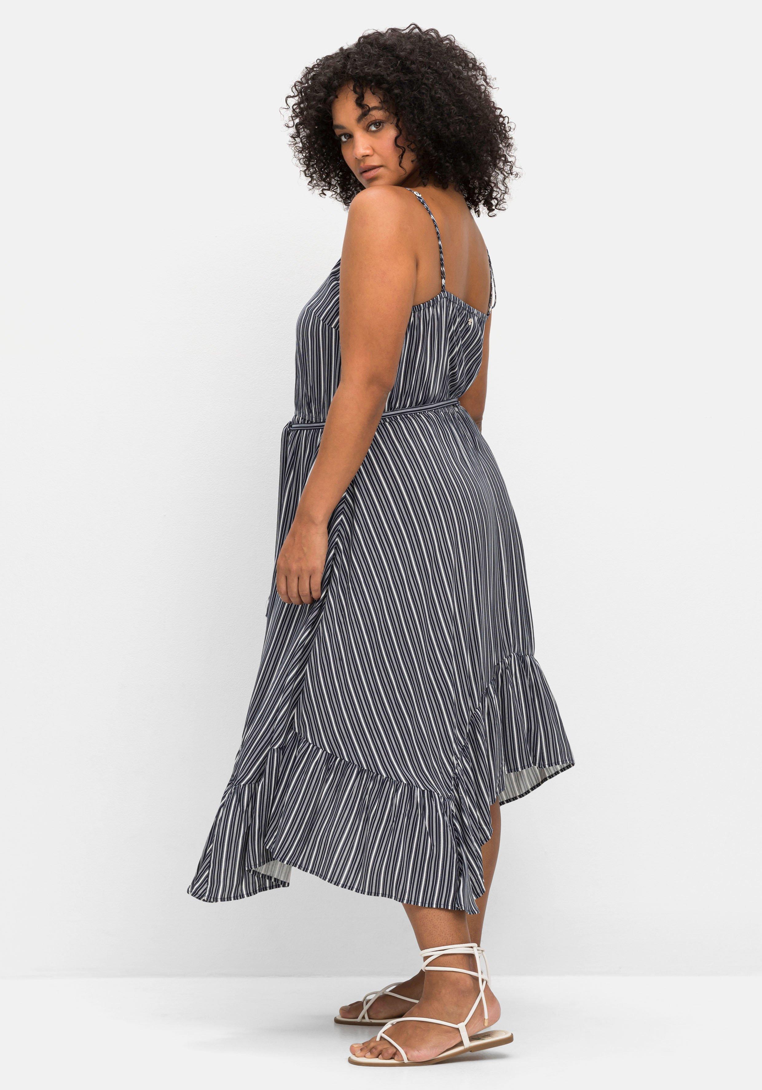 Kleid mit schwingendem Volantsaum