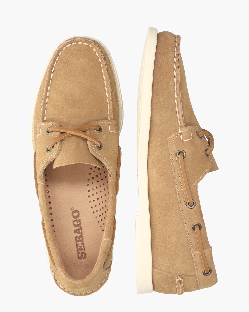 Sebago Docksides Portland Flesh Out Cognac Herenloafers