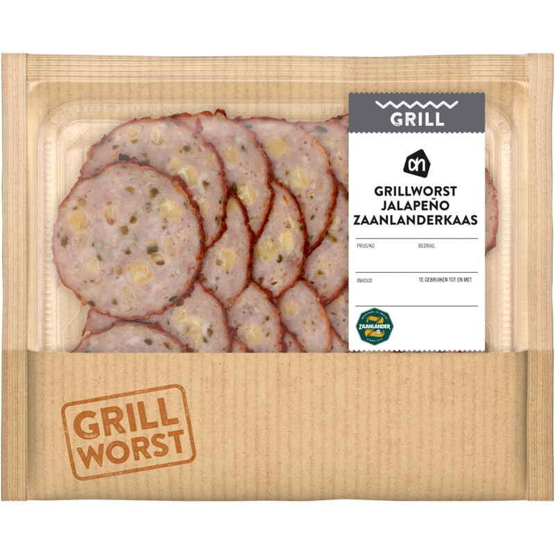 AH Grillworst jalapeno Zaanlander kaas