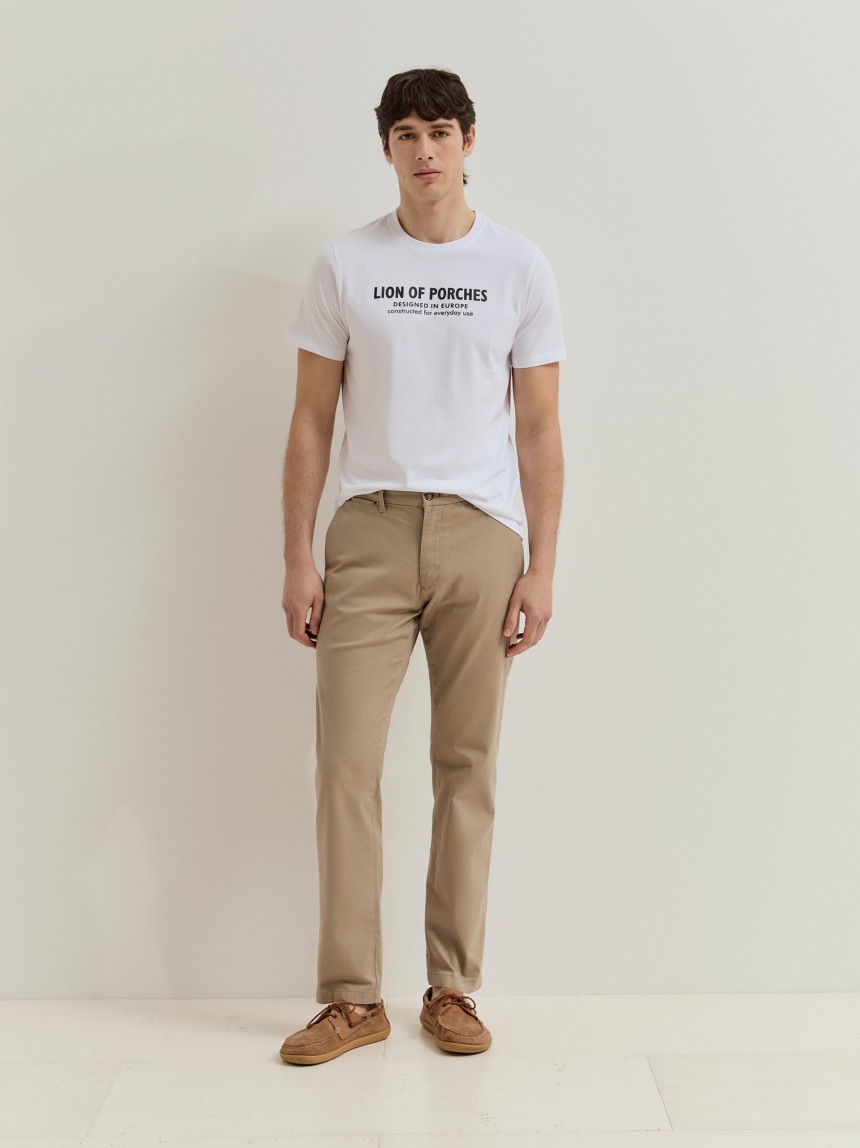 Calças chino regular fit