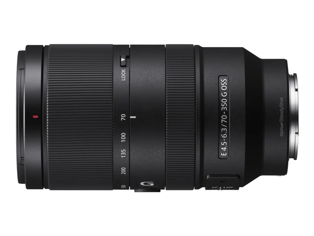 Objektiv Sony E 70-350mm F4.5-6.3 G OSS (sort) | (SEL70350G)