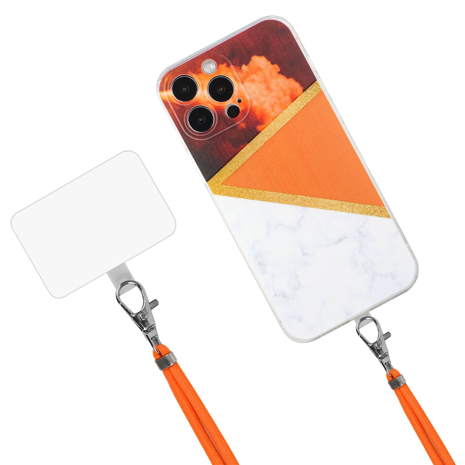 Hülle Handy Schutz für Apple iPhone 12 Pro Handykette Case Cover Bumper Etuis