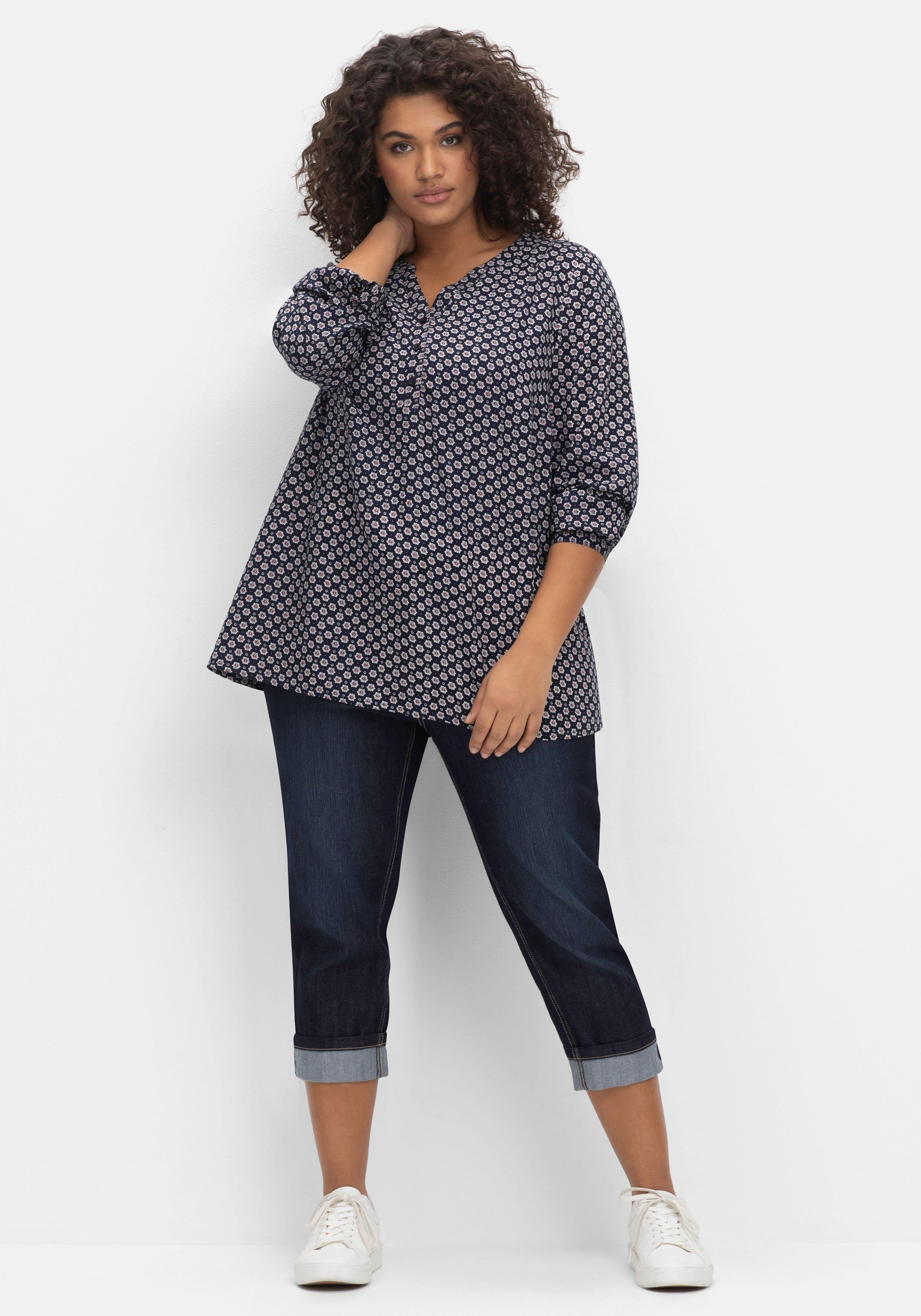 Tunika mit floralem Alloverprint