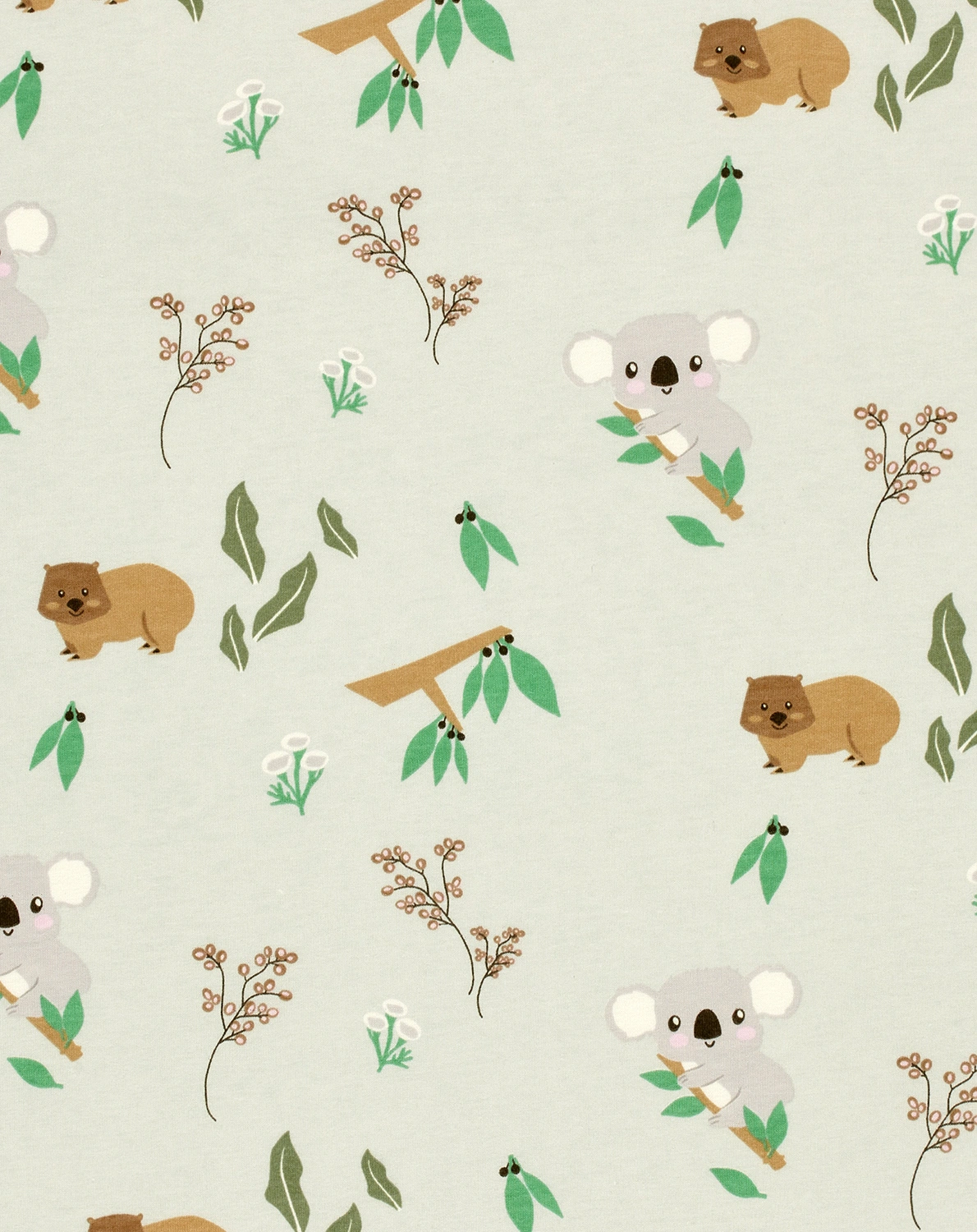 Kugelschlafsack THERMO – KOALAS WORLD in hellgrau
