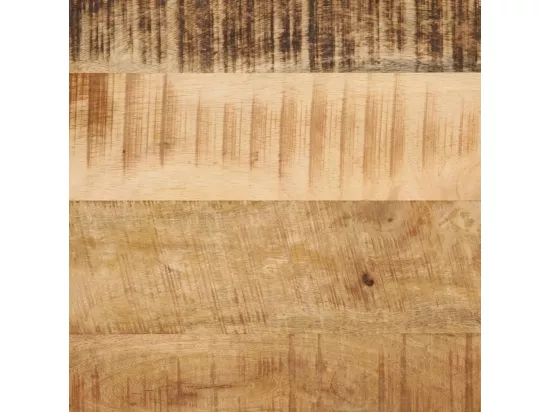 Armoire de lavabo de salle de bain fer et bois de manguier
