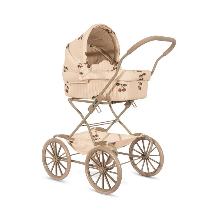 Konges Sløjd - Puppenwagen, ma grande cerise pink glitter