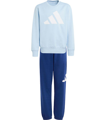 adidas Performance Sweatset - J BL FL JOG 240 - GLOBAL BLAU/WEIS
