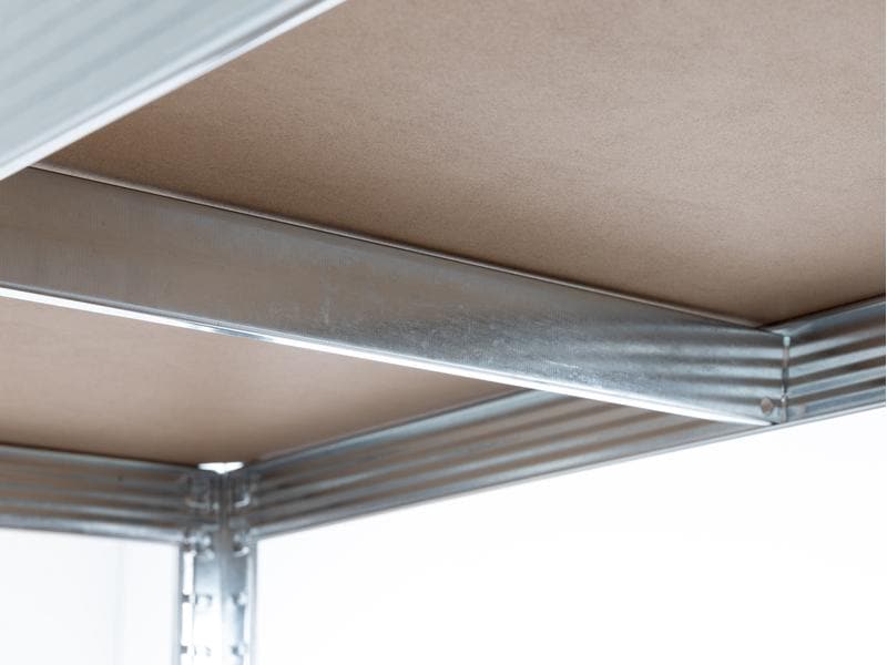 STRUCT Schwerlastregal B100 mit 5 Tablaren Stauraum für Keller, Garage und Werkstatt