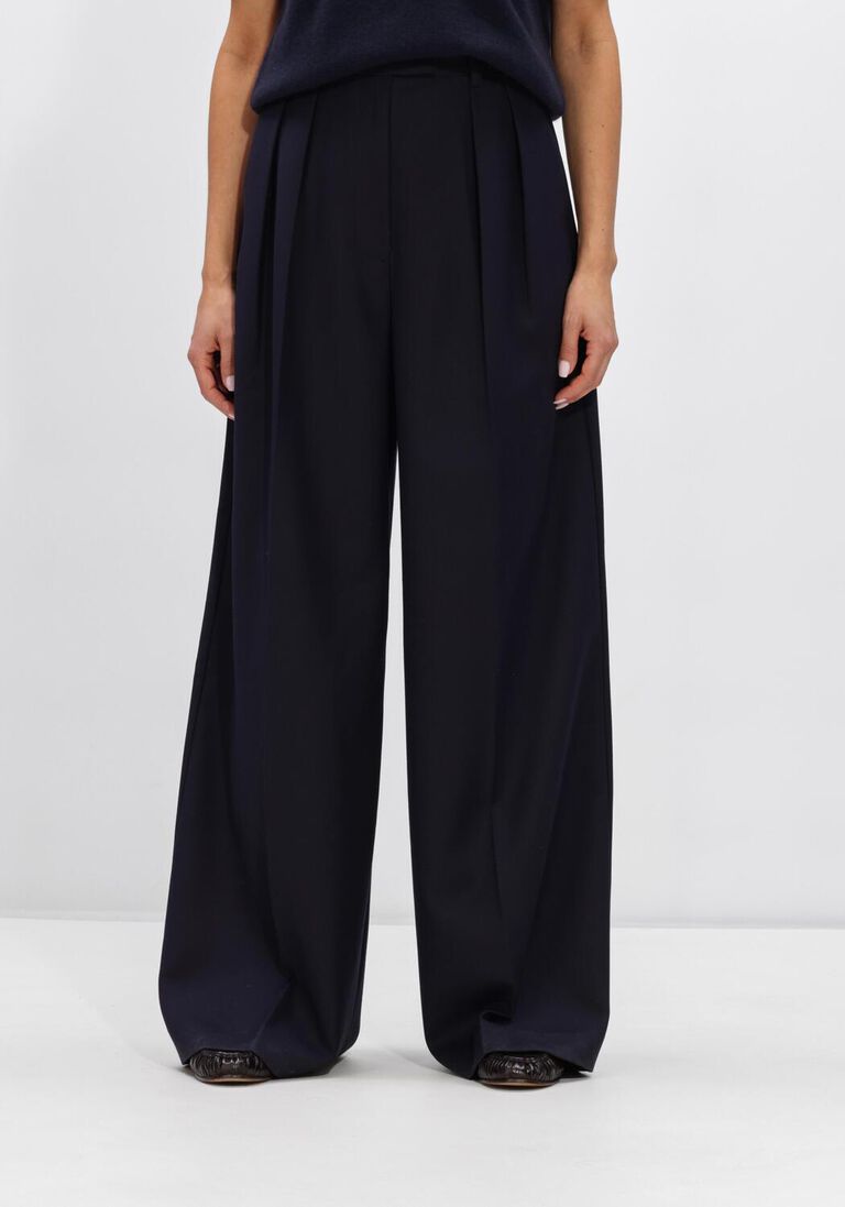 donkerblauwe anine bing broeken lou trousers -midnight blue