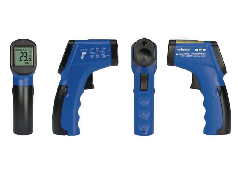 Velleman Infrarot-Messgerät DEM100 Infrarot-Thermometer