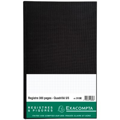 Exacompta - Registre 5x5 folioté - 36 x 22,5 cm - 300 pages