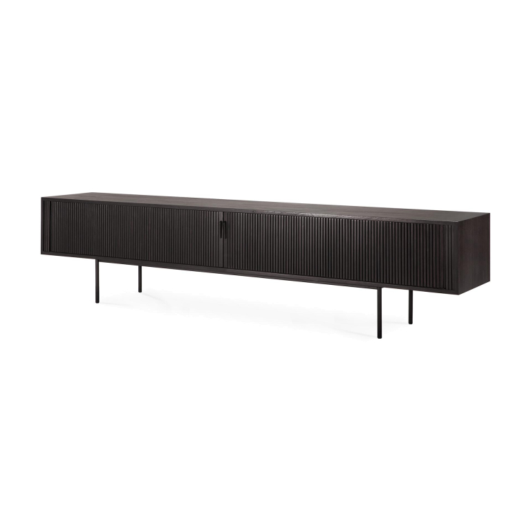 Ethnicraft Roller Max tv-meubel 242x45 teak zwart