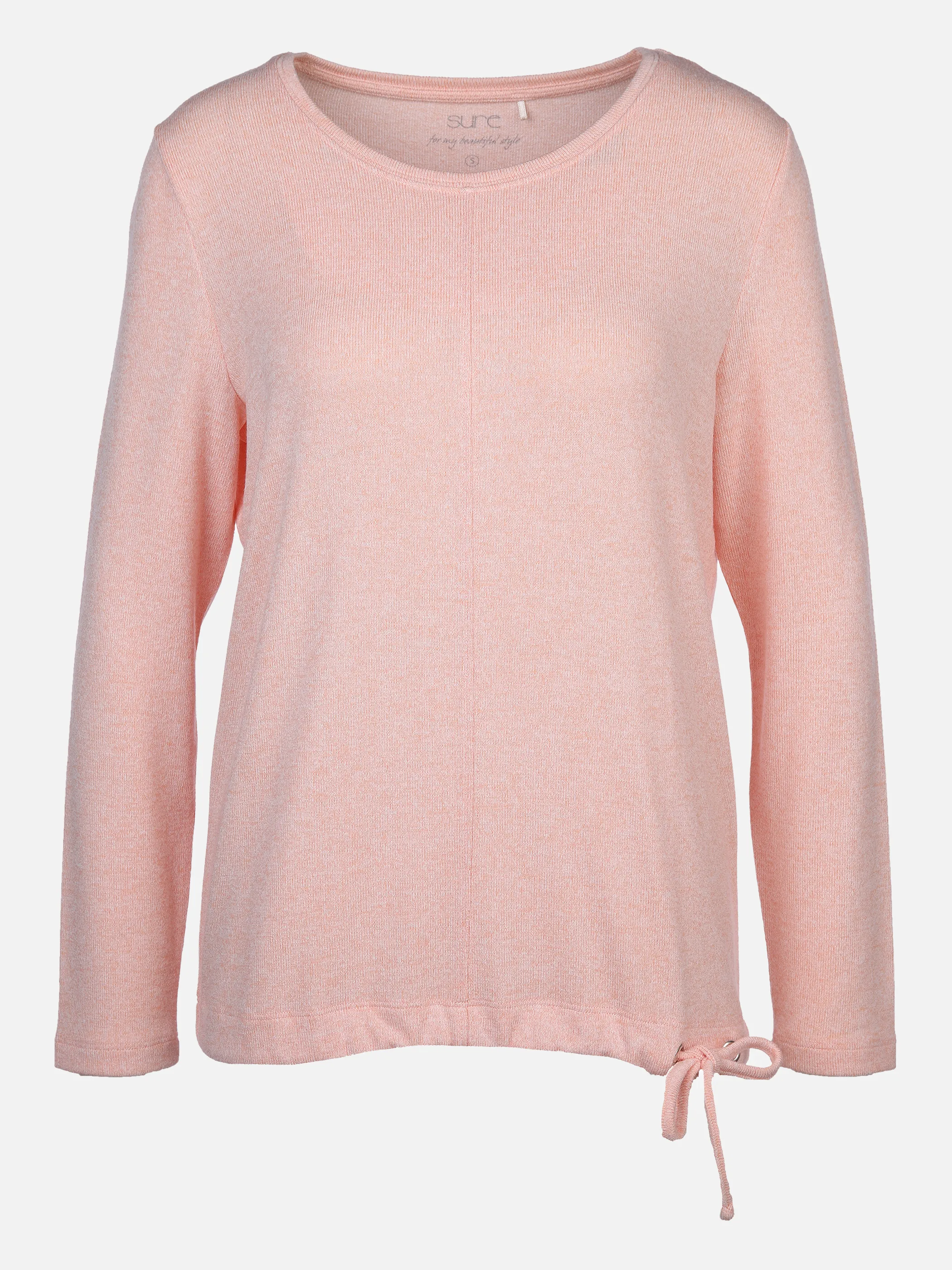 Damen Flauschshirt in melierter Optik