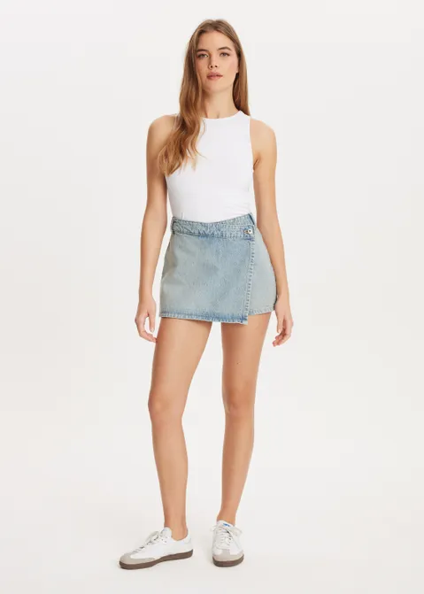 Denim skort blauw (BLW.BL)