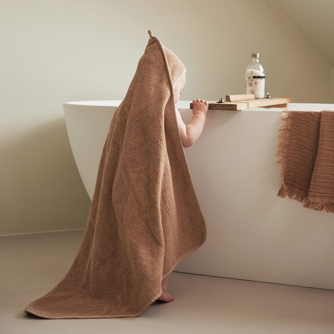 Jollein badcape badstof - biscuit - 75x75 cm